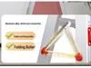 2M Multifunctional Aluminum Alloy Foldable A-frame Telescopic Ladder for Indoor Climbing