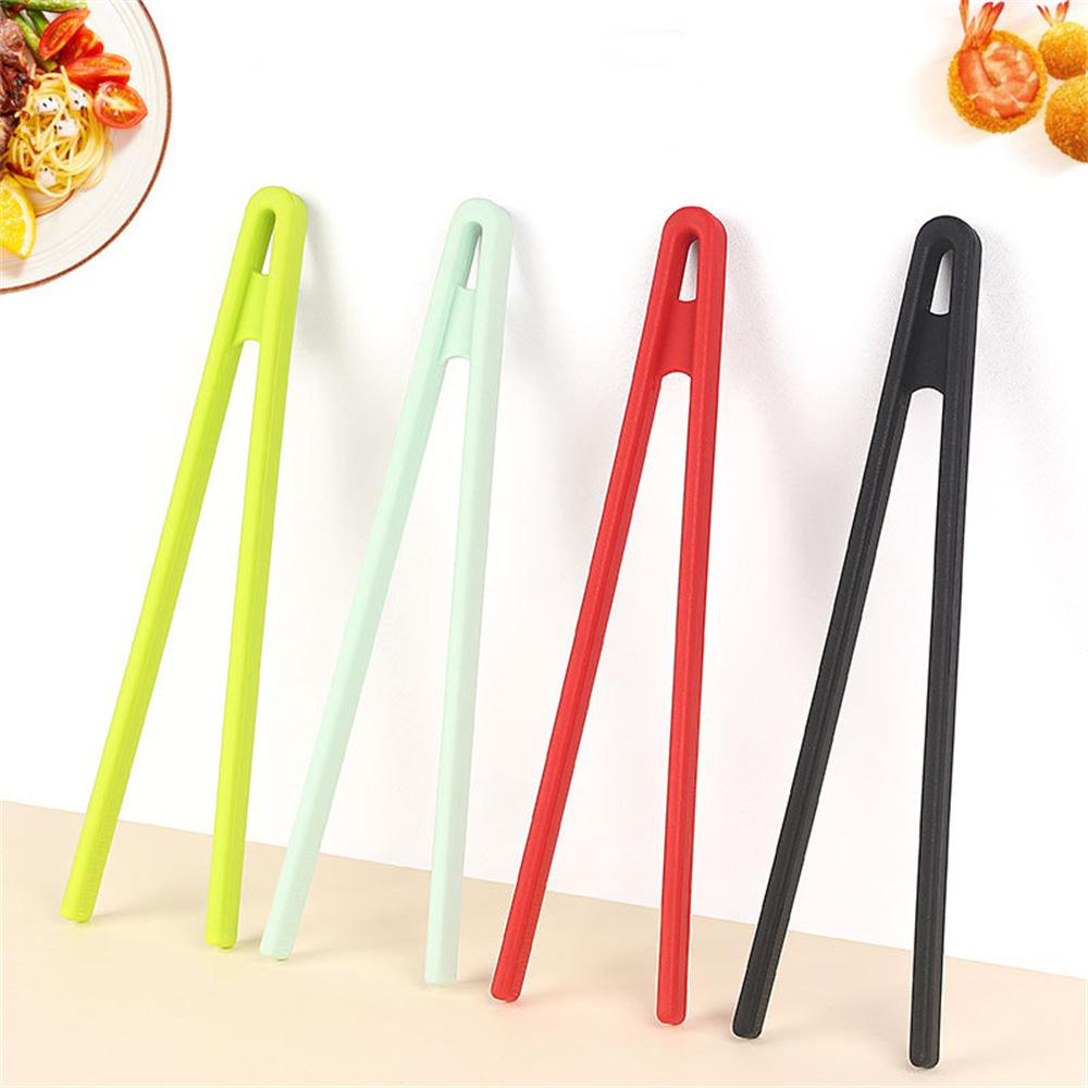 Silicone Bread Clip One-piece Design Anti-hot Anti-slip Multifunctional Food Holder Spaghetti Tongs Kitchen Tools Accessories
