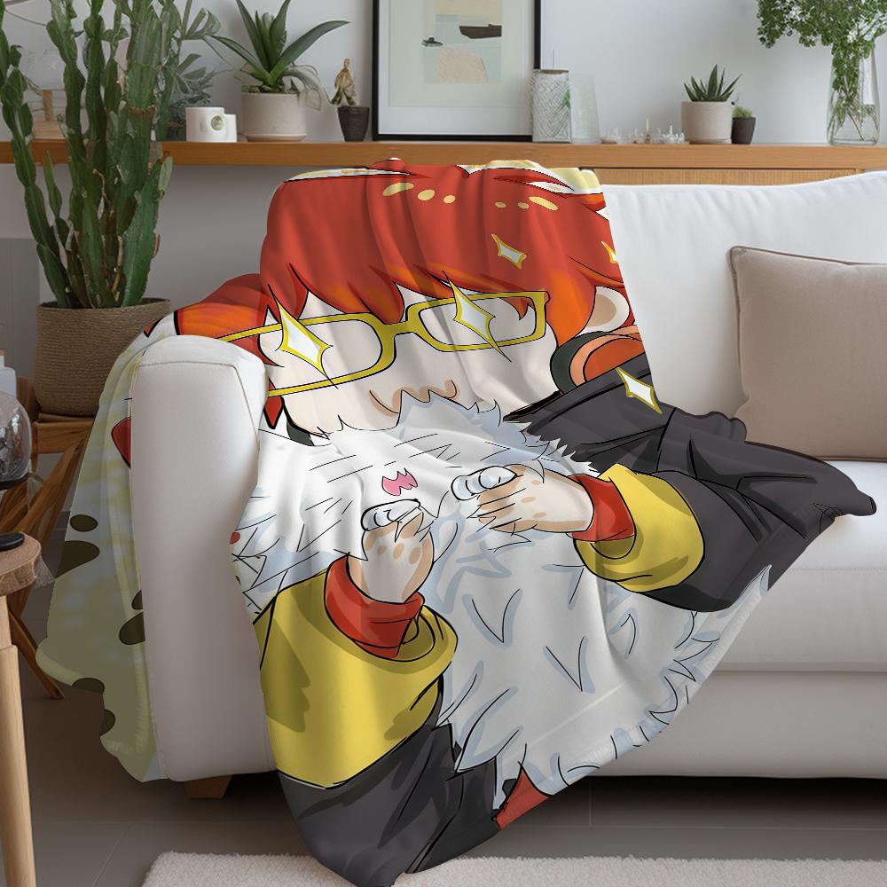 Hot Game M-Mystic Messenger 707 Blanket Warm And Soft Suitable For Bedroom Living Room Sofa Bed Office Travel Camping