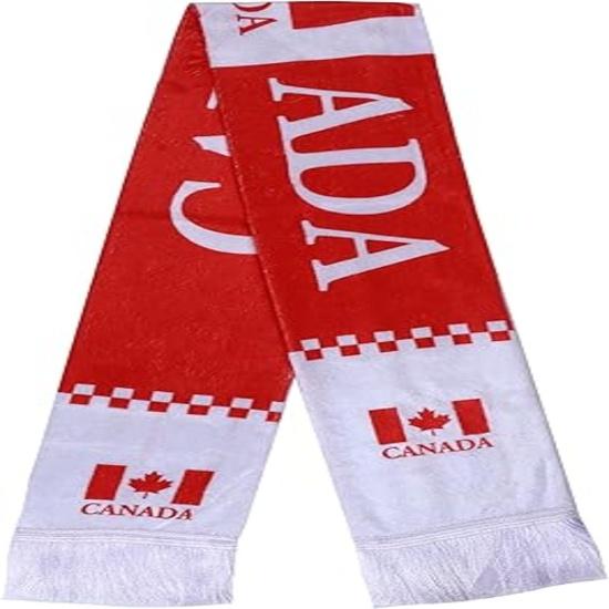 KNK 2026 Soccer Fan Scarf – Double Sided Reversible Football Supporter Scarf with Soft Velvet Feel Muffler Canada