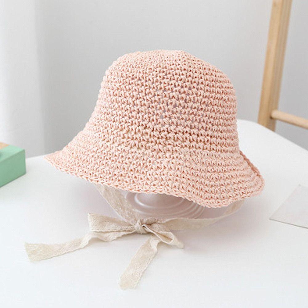 Fashion Sun Protection Casual Beach Hat Lace Baby Hat Straw Cap Panama Cap