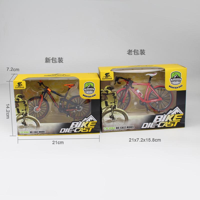 Mini 1:10 Alloy Bicycle Model Diecast Metal Finger Mountain Bike Racing Toy Bend Road Simulation Collection Toys For Children