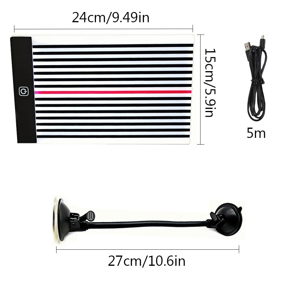 Car LED Inspection Light Dent Reflector Lamp Line Dent Detector Paintless Dent Removal Checker Line Board Light Dent Repair Tool