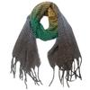 Color Tassel Warm Shawl Clip Winter Women's Autumn and Flower Gradient Scarf Keep