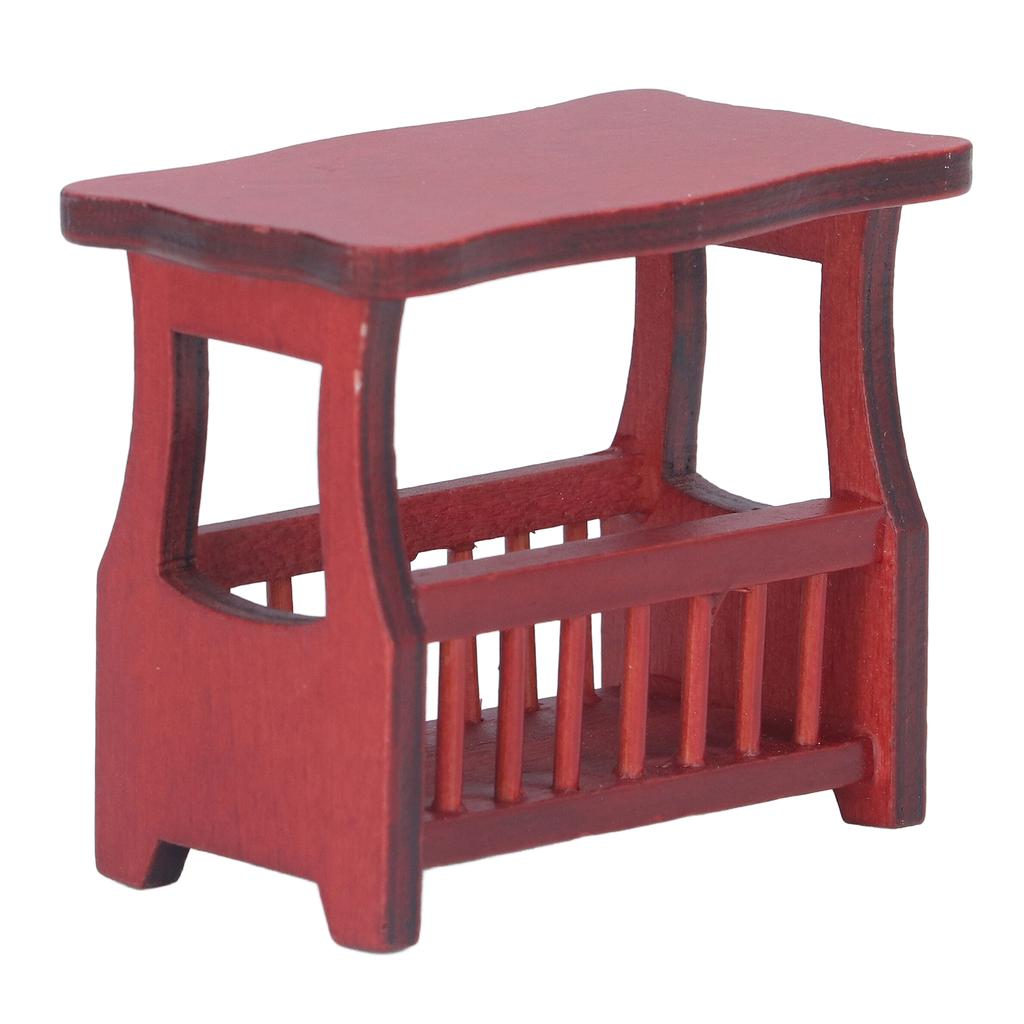 1:12 Dollhouse Tea Table DIY Wooden Miniature Coffee Table Furniture Model Accessory Pretend Play Toy