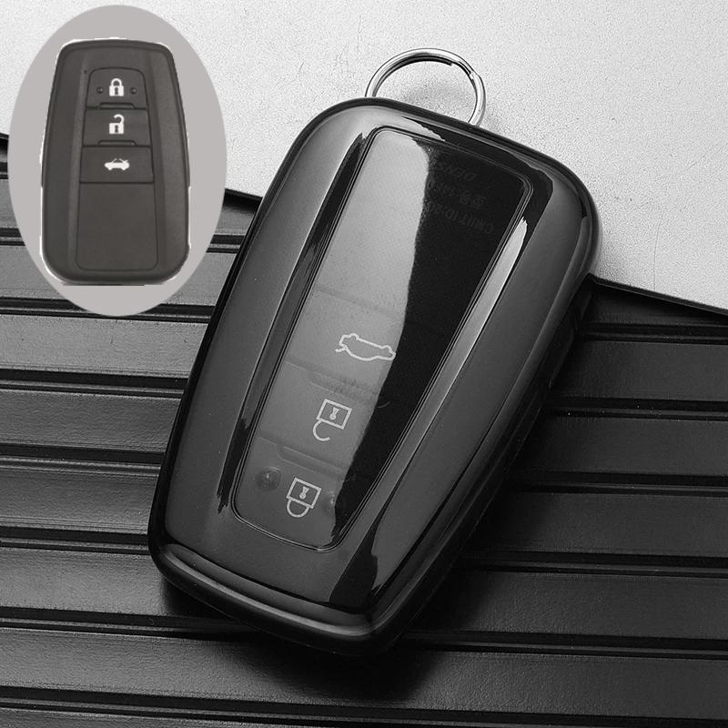 Tpu Car Key Cover For Toyota Corolla Rav4 Camry 70 Prado Rav 150 2 3 4 Buttons Key Case Holder Accessories Shell