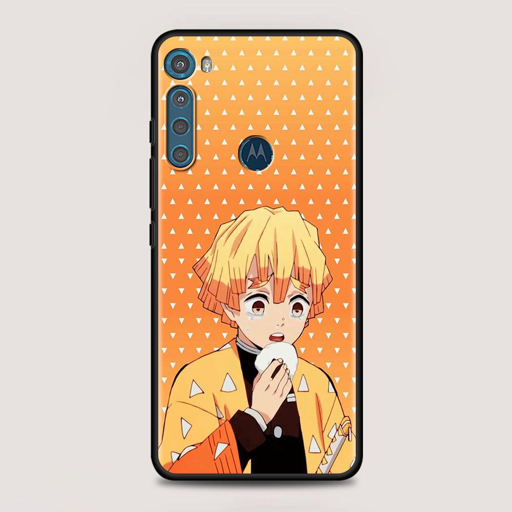 Anime Cartoon Demon Blade pentru MOTOROLA One Fusion Case pentru Moto G10 G9 G8 Plus Play Power One G20 G30 G40 G50 G60 Edge 20 Shell