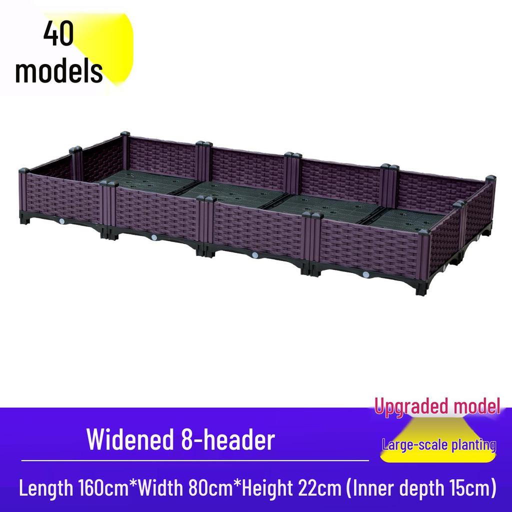 Large Outdoor Plastic Elevated Vegetable Planter Box for Balcony Gardening