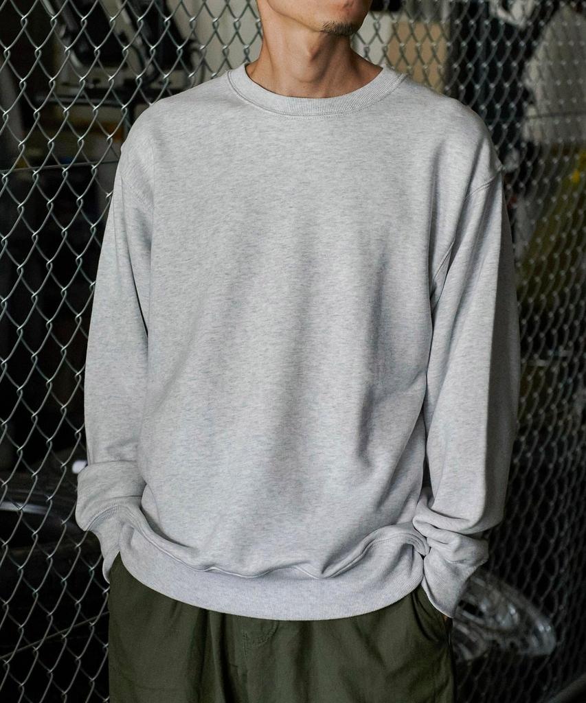 GORDON MILLER Men's Sponsor Print Crew Neck Sweatshirt, 12.7 Oz, Light Gray/Red, Size XL (1745167)