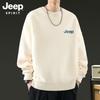 JEEP SPIRIT Męska bluza z długim rękawem i okrągłym dekoltem