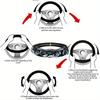 Dragon Duel Steering Wheel Covers Anti Slip Elasticity Car Accessories Steering Wheel Protector Universal 15 Inch for Cars SUV