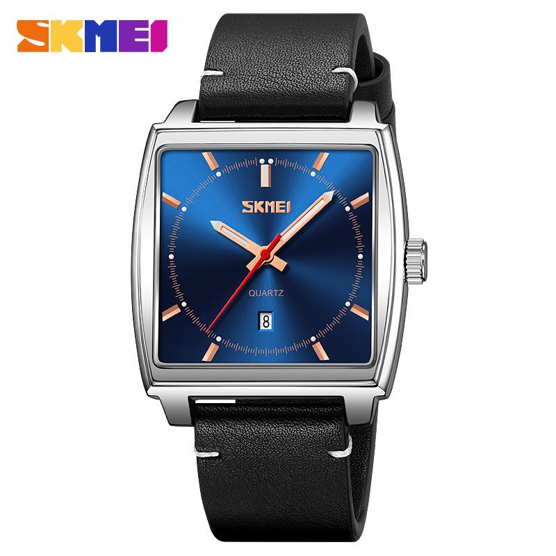 Men's watch barrel type large dial quartz watch waterproof belt business casual retro men's watch