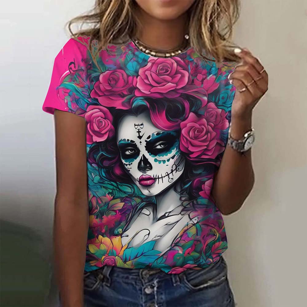 Женская/девичья футболка с коротким рукавом, повседневная XS