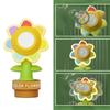 With Colorful Lighting Bubble Machine Seven Color Sunflower Swing Dance Bubble Maker Machine