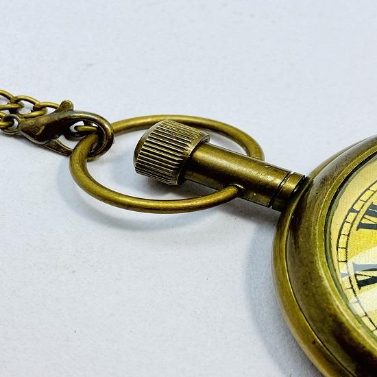 Antique Vintage Maritime Victoria London 1875 Brass Pocket Watch Handmade 5.08 Cm