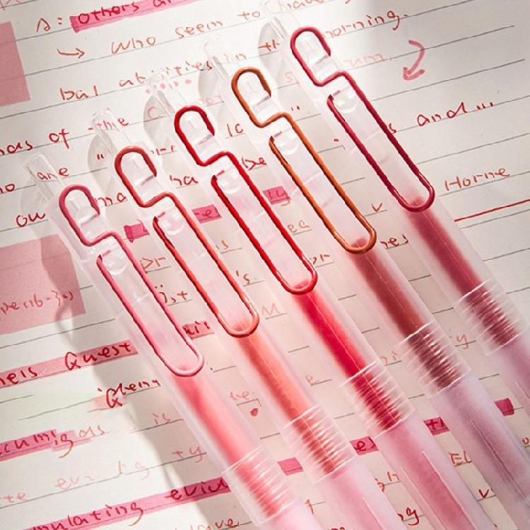 5Pcs Retractable Red Inks Pen for Educators Comfortable Grip 0.5mm Fine Point Red Gel Pen for Note Taking Journaling