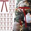 12pcs Vintage Velvet Christmas Bows Slender Wreaths Bows Christmas Tree Ribbon Bow  Wedding