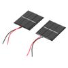 2Pcs Solar Panel Module Polysilicon Micro Mini Glue Power Solar Cells 43x55mm 0.4W 1.5V
