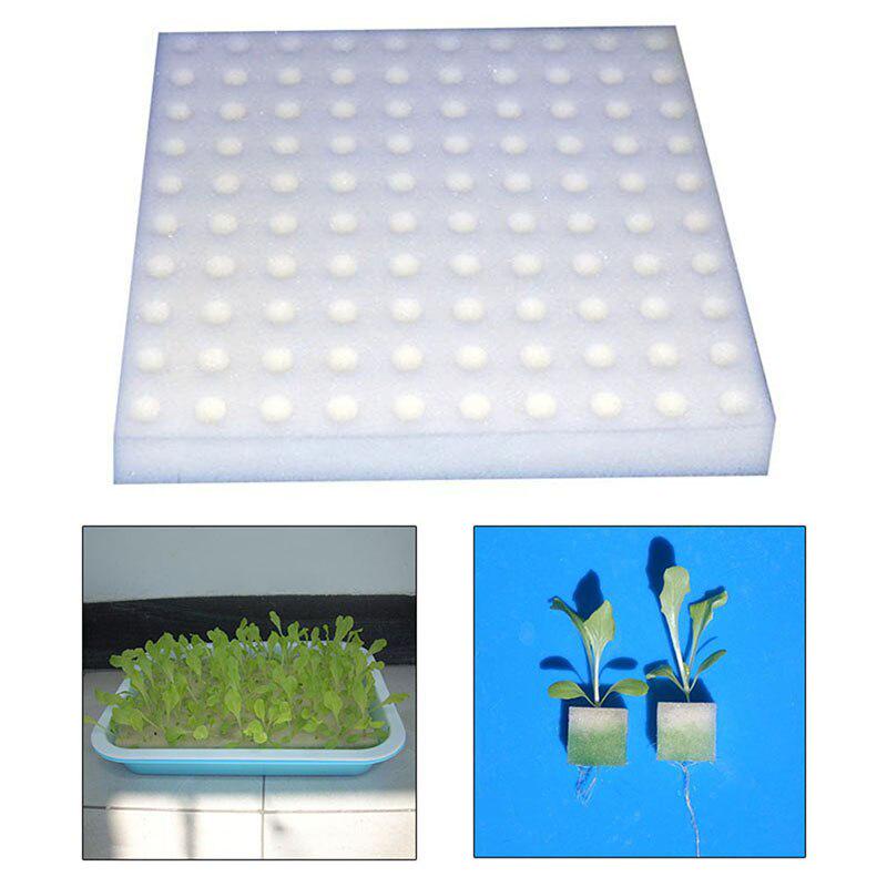 High Quality White 100pcs Composed Hydroponic Vegetable Planting Square Seedling Sponge Block