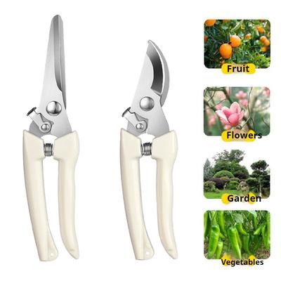 Tijeras de podar Tijeras de jardinería Jardín Codo Cabeza recta Jardín Recolección de fruta Tijeras Herramienta de mano de resorte