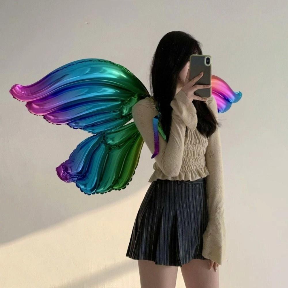 Cosplay Butterfly Wing Balloon Inflatable Princess Wings Toy Cute Fairy Wing Balloon Girls