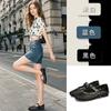 Sheepskin Mary Jane shoes 2025 spring and summer new women's casual single shoes hollow mesh breathable flat bottom shallow mouth women's shoes
