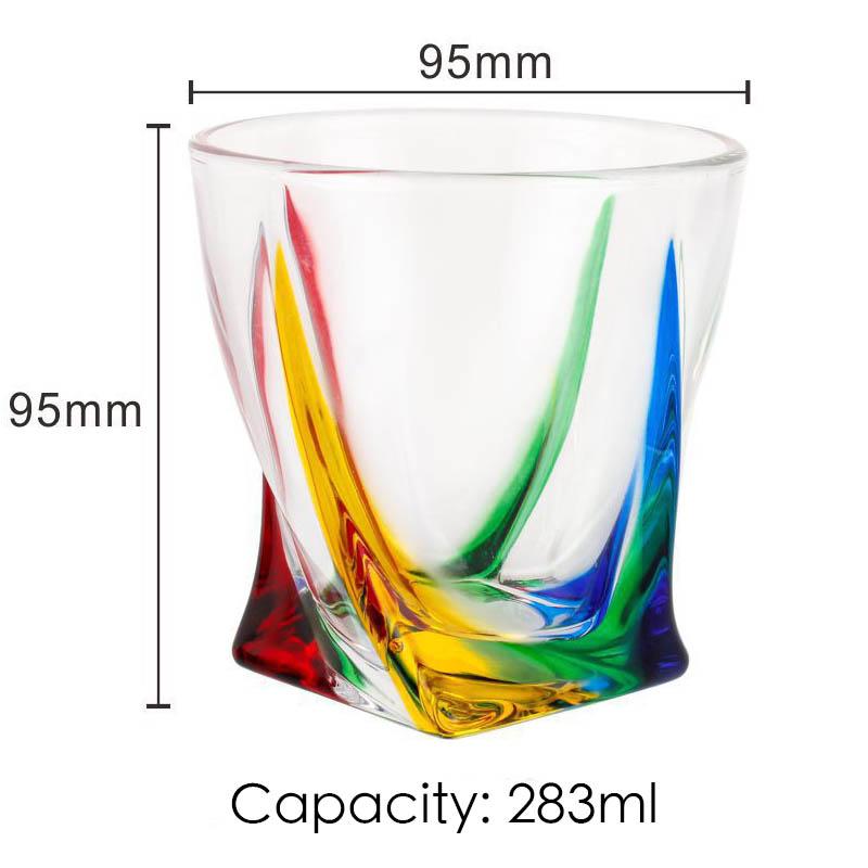 

Бокалы для виски с красочной росписью, шотландский виски, бурбон, коктейли, ром, прочные бокалы для виски 250-360ml