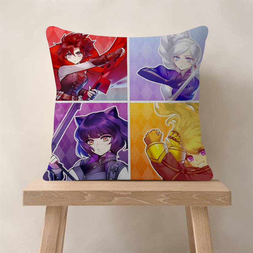 Web A-Animation R-RWBY Personalized Pillow Cover Kids Bedroom Wild Party Decor Pillowcase Kid Birthday Shower Gift