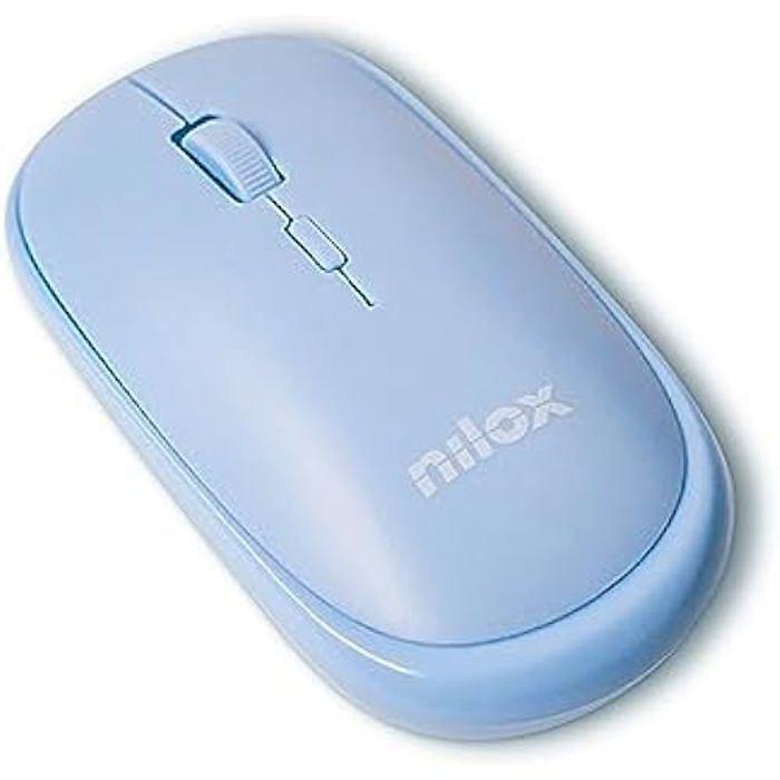 Souris sans fil - nilox - light blue