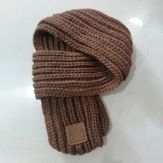 Kinder Winterschal Dick Einfarbig Gestrickt Weich Hochelastisch Warmhalten Jungen und Mädchen Leicht Nackenwärmer für den täglichen Gebrauch