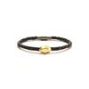SAII Sweet Brick-8 Leather Bracelet(YG) - WOMEN