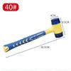 Double-Headed Detachable Insulated Installation Hammer 11mm-11mm Rubber Mallet with Rubber Handle for Installation
