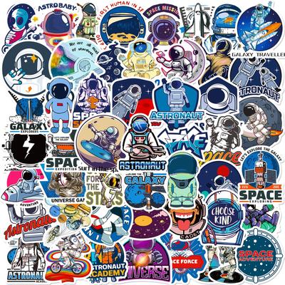 50 Samolepek Vesmírná Planeta Astronaut NASA Fantasy Vesmírné Samolepky Astronaut Vesmírná Stanice