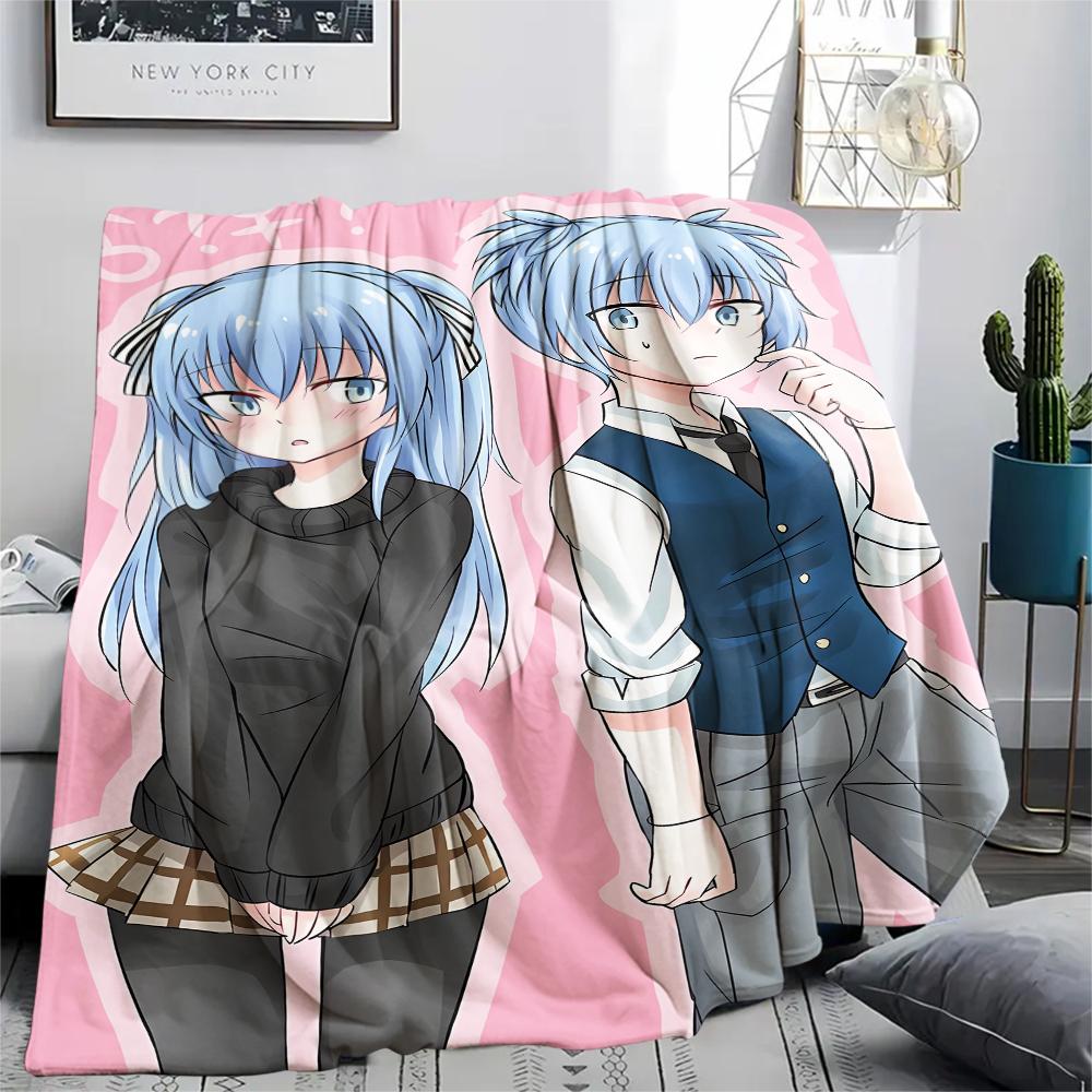 1 Stück Assassination Classroom Druck Flanelldecke, Hohe Qualität für alle Jahreszeiten, Heimdekoration, Wärme und Komfort, Perfekt für Weihnachtsgeschenke