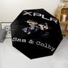 Sam and Colby Print Automatic Umbrella, 8 Rib Iron Frame, Plastic Handle, Suitable for Outdoor Travel &Daily , Ideal Gift