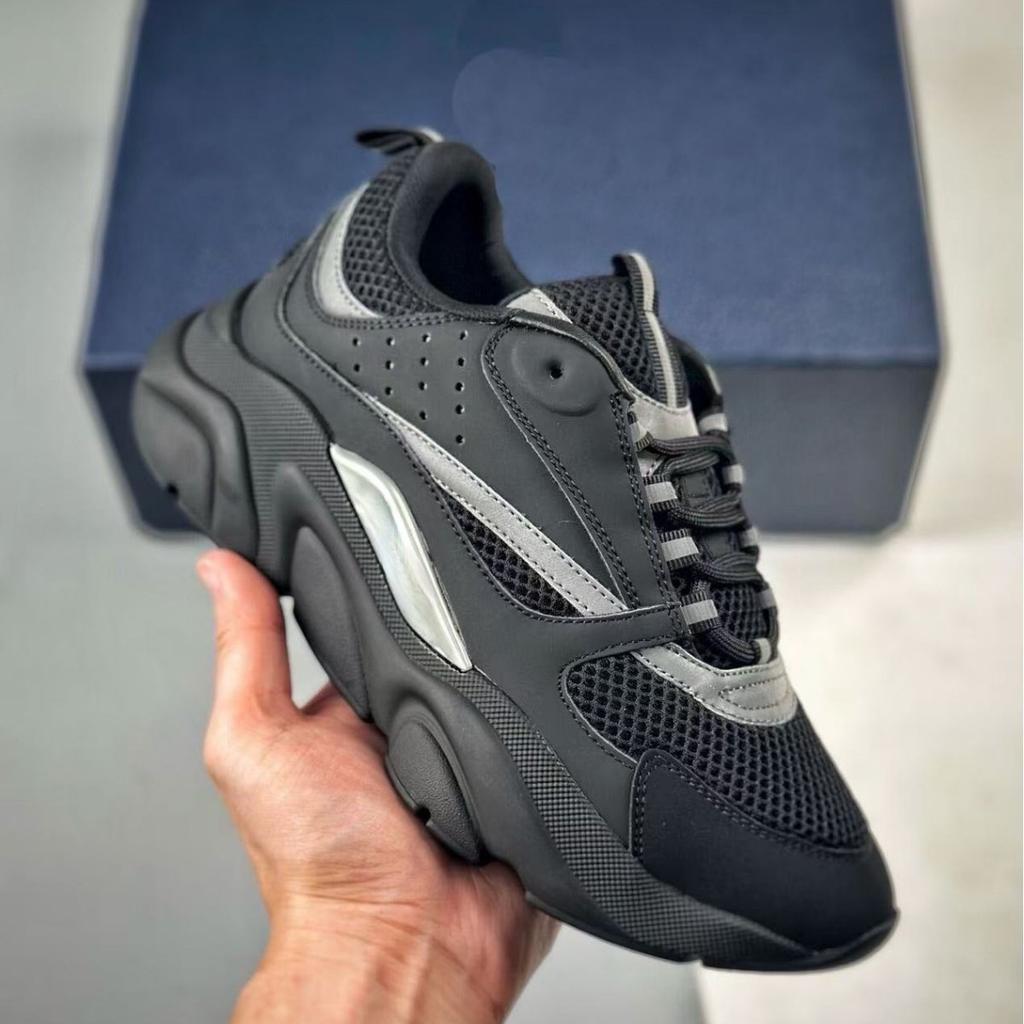 European Station B22 Sports Shoes Fashionable Comfortable Lightweight Casual Shoes Thick Soled Night Light Dad Shoes Running Shoes Fashionable Trend