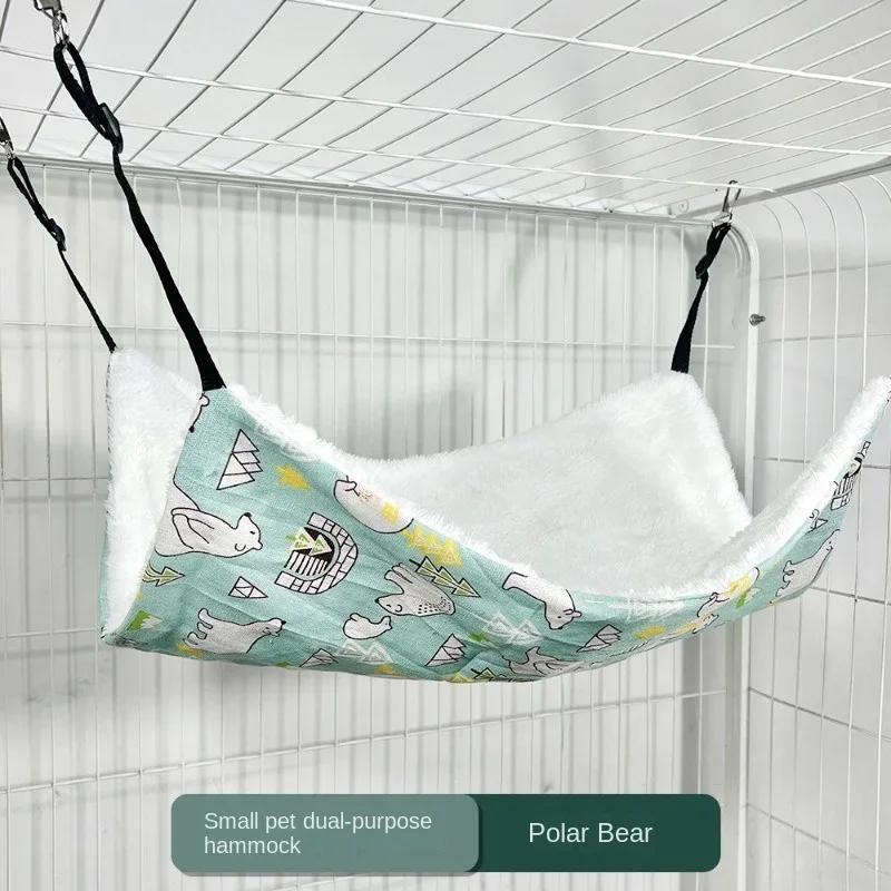 Pet Cat Nest Cat Hammock Iron Cage Breathable Double-Sided Available Hanging Pet Supplies Cat Sleeping Bag