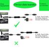 CTRICALVER 20cm Power Switch Extension Suitable for Connecting Hard Mobile and USB Flash Drives for Data Transfer Type-C Switch, 4-Pack Type-C Cable,