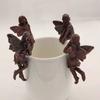 Girl Hanging Cup Resin Home Decoration Fairy Combination Flower Basket Border Garden Design Fairy Pot Hug
