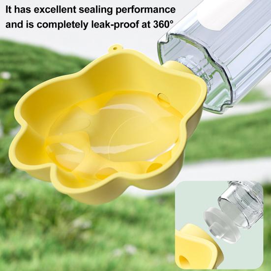 Ciotola per Acqua per Cani Design Zampa di Animale Domestico Dispenser Plastico per Bere Attacco per Bottiglie d'Acqua Accessorio da Viaggio all'Aperto Escursionismo