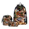 Cartoon Printing Casual Shoulder Bag Junior High School Students Large Capacity Backpacks