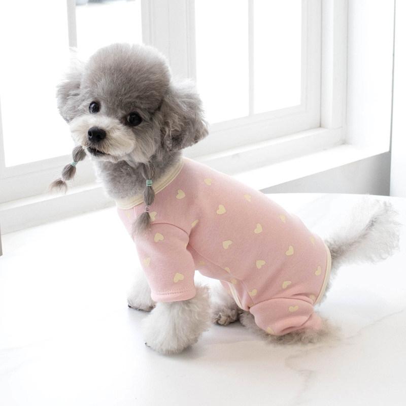 

Cotton Dog Pajamas Jumpsuit Puppy Yorkie Pomeranian Shih Tzu Maltese Poodle Bichon Schnauzer Dog Clothes Small Pet Apparel XXS