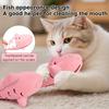 1pc Cat Feeding Slow Food Dispenser, Small Fish Shaped Leakage Toy, Soft Silicone Material, Can Be Used for Freeze-drying Cats