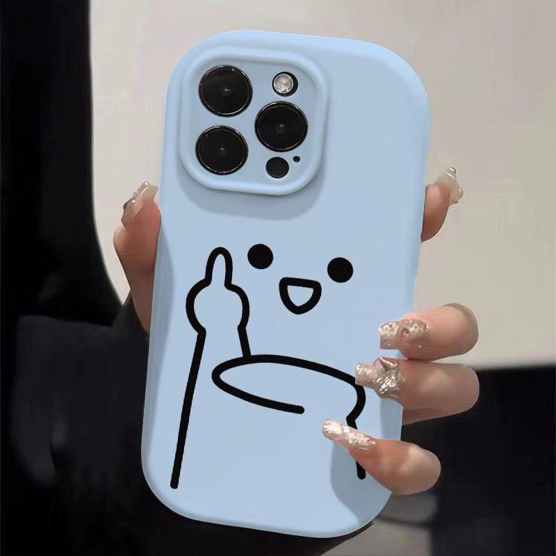 Personalized Expressions Are Suitable for Apple 16pro, Cartoon 15promax Phone Case 14plus, Creative 13 Matte 12/11