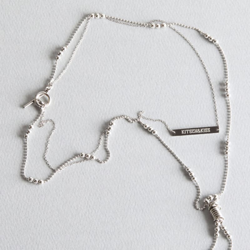 Kitsch&kiss Ethnic Ball Chain Necklace(25SAC-NECK01)