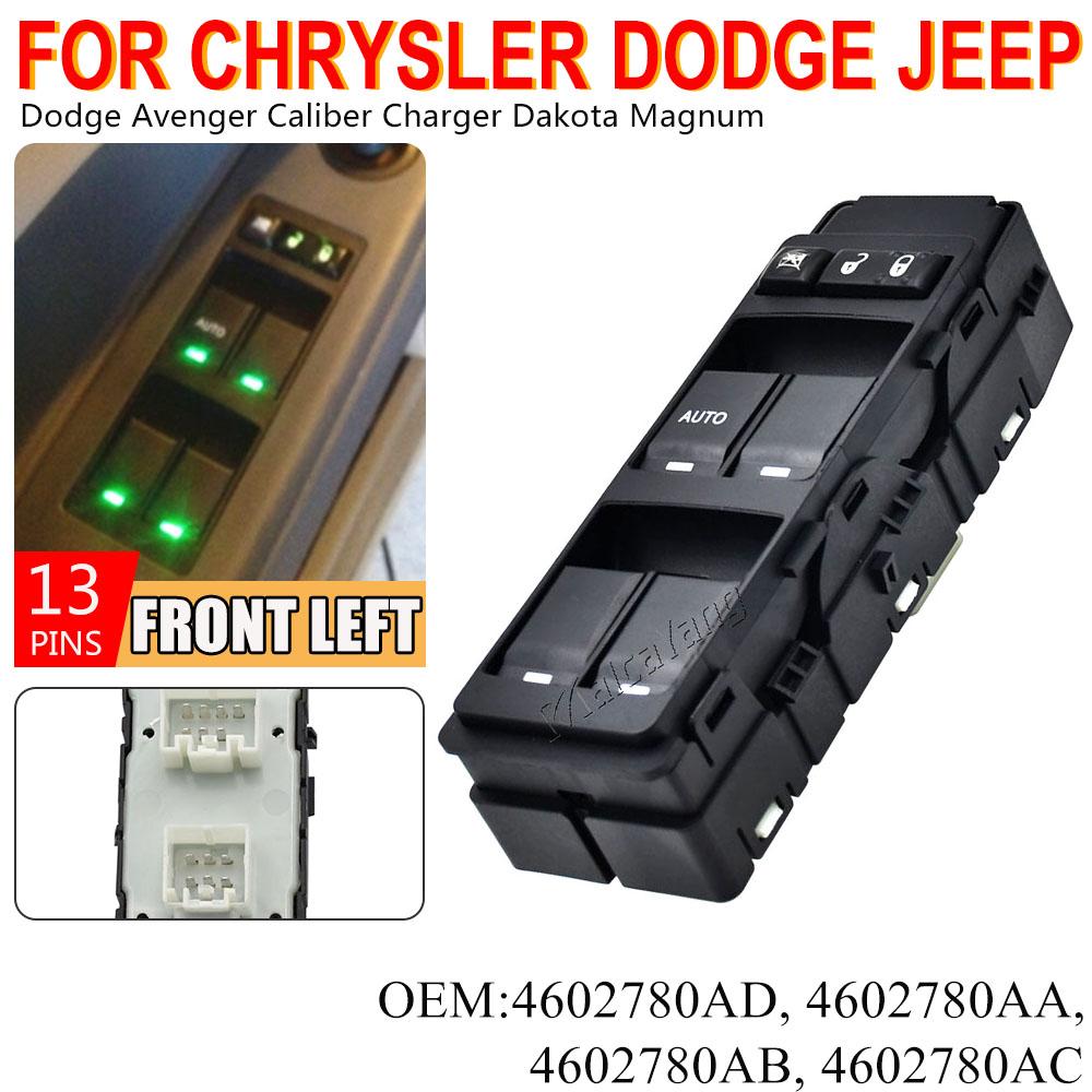 Electric Window Master Lifter Control Switch Button For Dodge Avenger Caliber Charger Jeep Compass Chrysler 300 Car Accessories