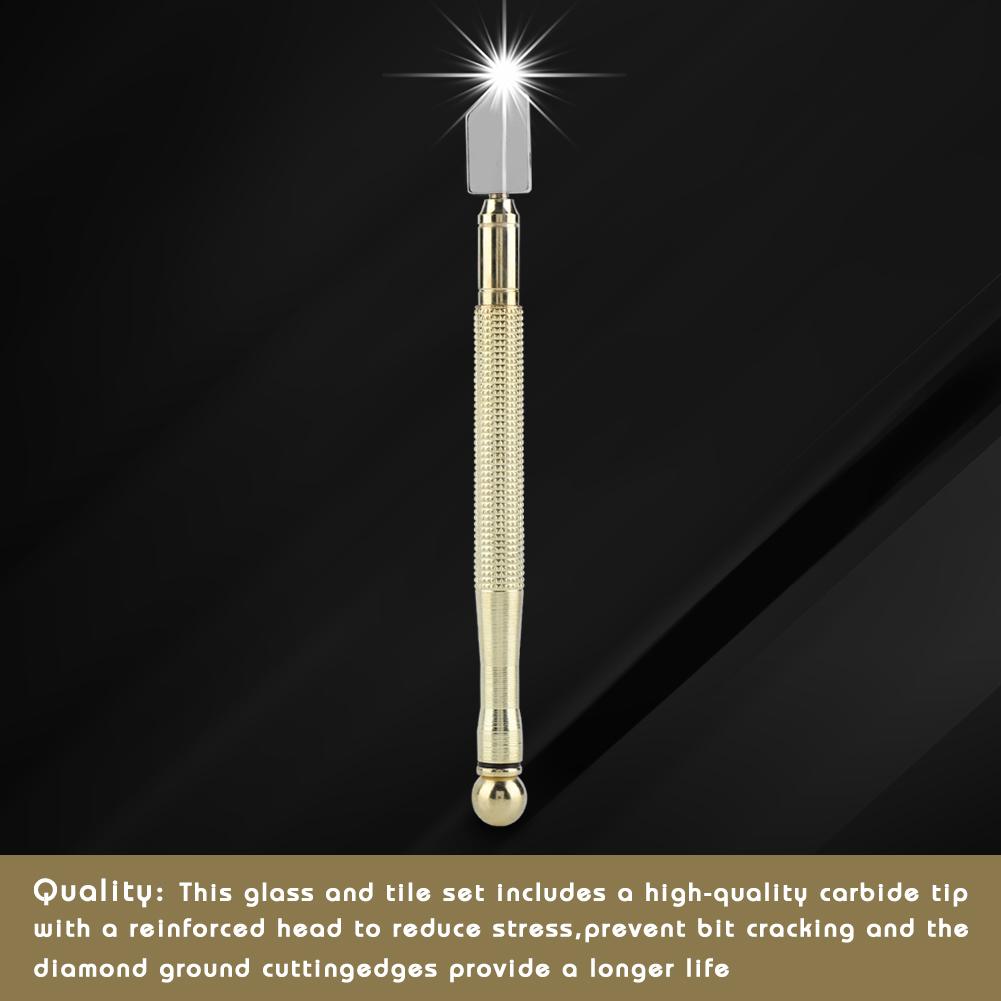 Supercutter Metal Handle Straight Hd Glass Cutter for Cutting Glass Tiles Mirror RT-208A