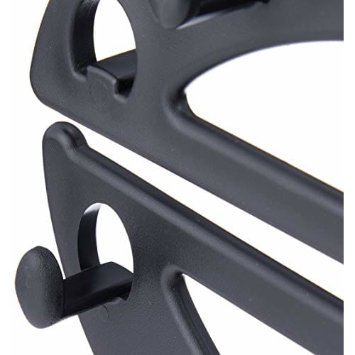 Shinko Hanger (Shinkohanger) 14-Piece Belt Hanger, F-FIT Belt Holder, Black, Made in Japan, Space-Saving, Closet Storage, Organization, Large Capacity