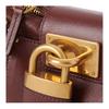 Chloe Paddington Brand Logo Gold Metal Accents Leather Handbag Women handbags Burgundy CH25W-S803P75-27M