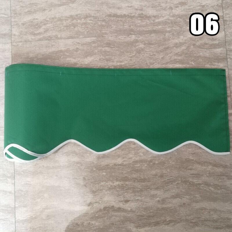 Tendalino Ondulato Impermeabile Tenda Parasole Tenda da Patio Sostituzione Banner Negozio Telo Tenda Parasole Durevole Strisce Grigio Beige